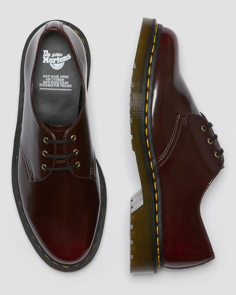 Dr Martens Vegan 1461 Oxford Schoenen Dames Roze Rood | NL 412JPQ